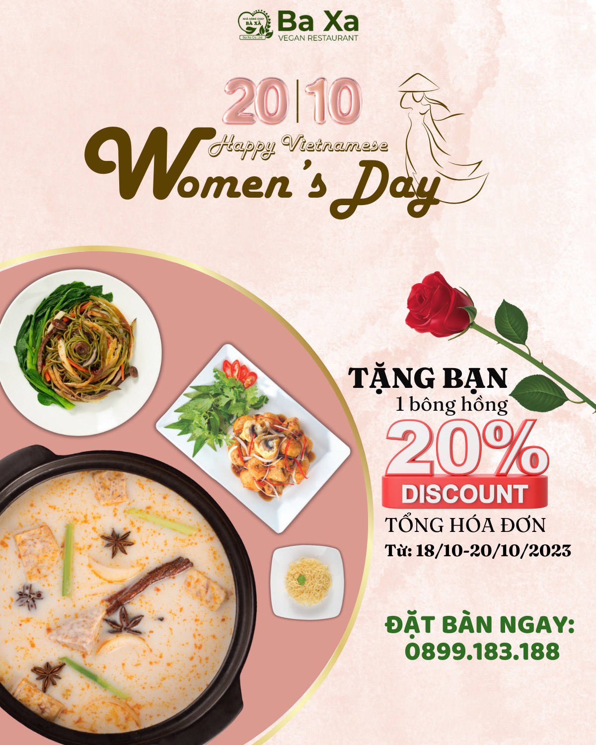 MỪNG NGÀY PHỤ NỮ VIỆT NAM 20/10 - CHAY BÀ XÃ TẶNG NÀNG NGÀN ƯU ĐÃI
