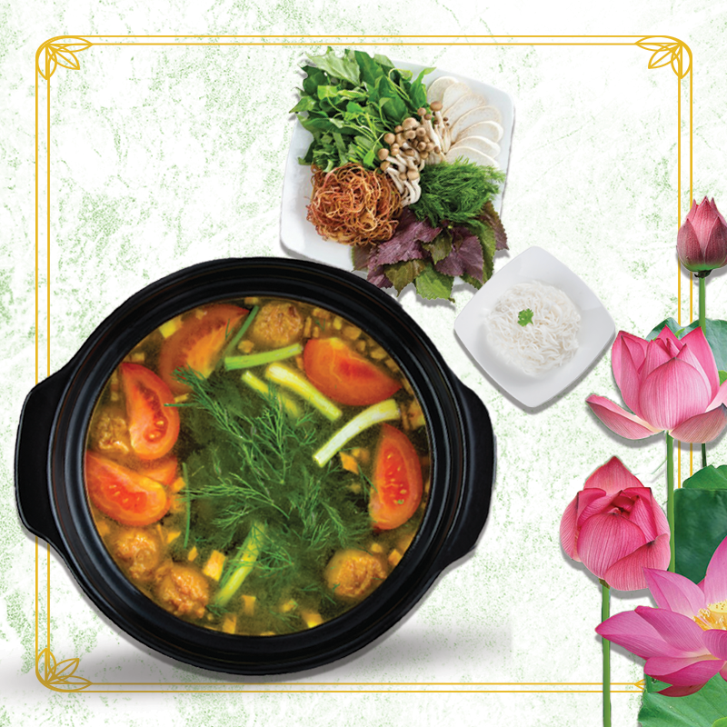 Lẩu Riêu/ Vegan Crab & Tomato Hotpot