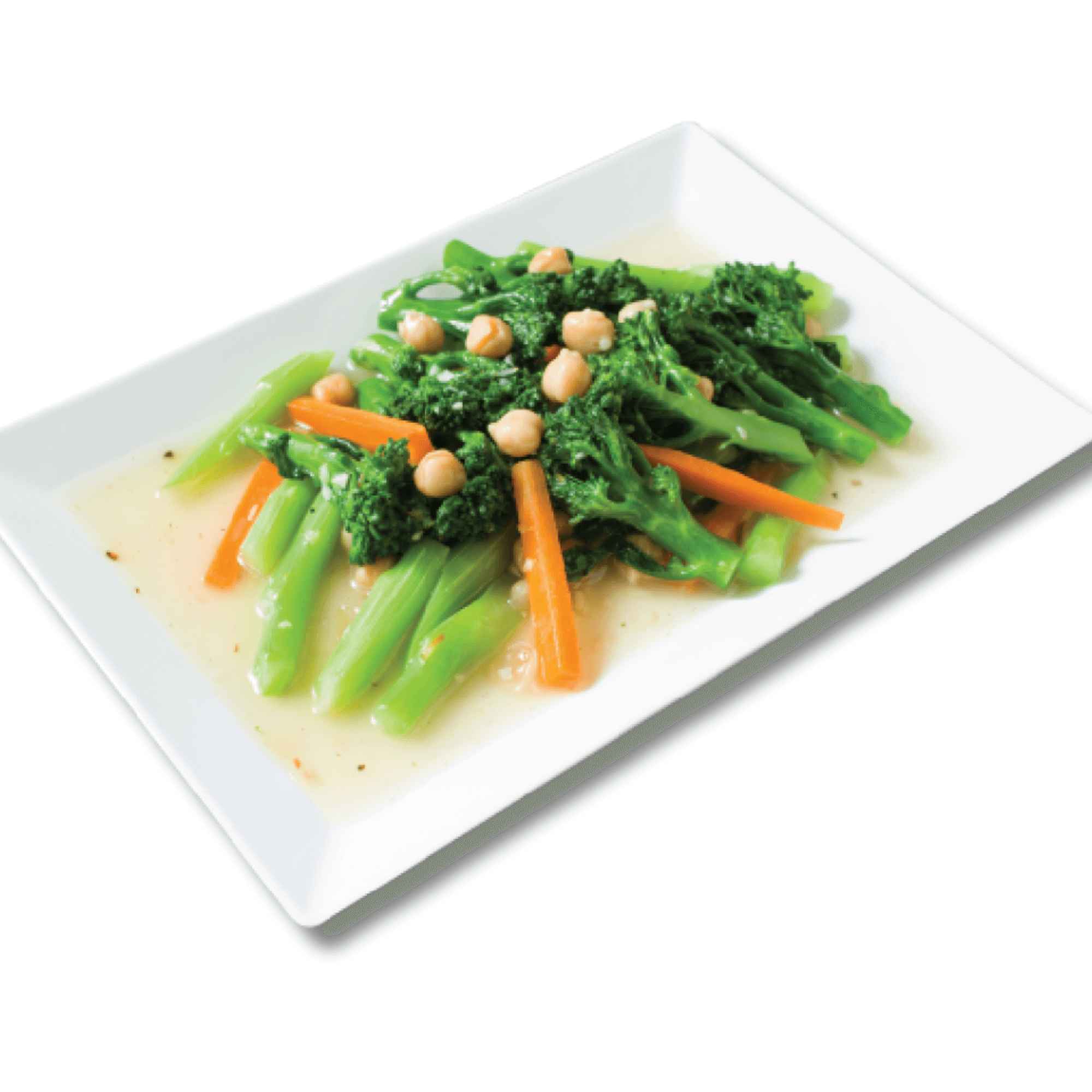 Cải Baby Xào Đậu Gà/ Baby Cabbage Stir-fried with Chickpeas