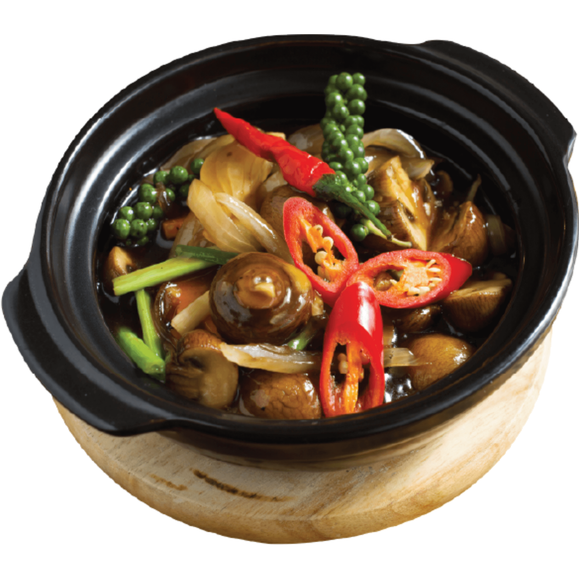 Nấm Mỡ Kho Tộ/ Button Mushroom Cooked with Fishsauce Bowl