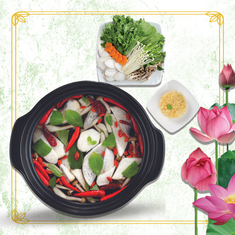 Lẩu Ớt Hiểm Lá É/ Chilli & Basil Hotpot
