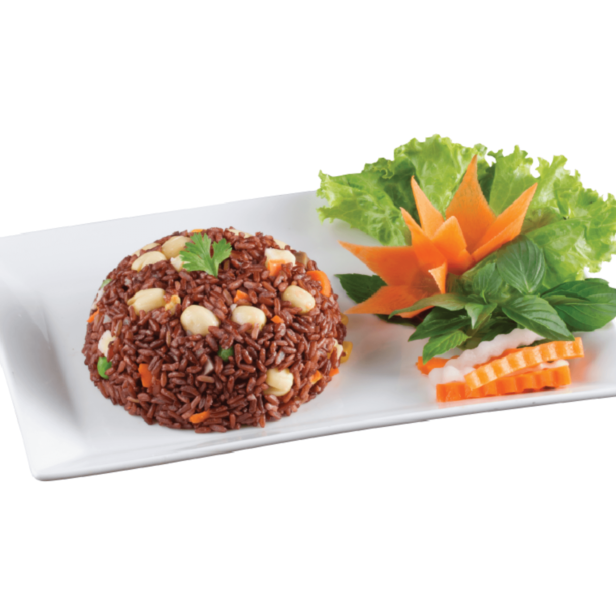 Cơm Gạo Lức Gia Đình Sen/ Fried Brown Rice with Lotus Seed