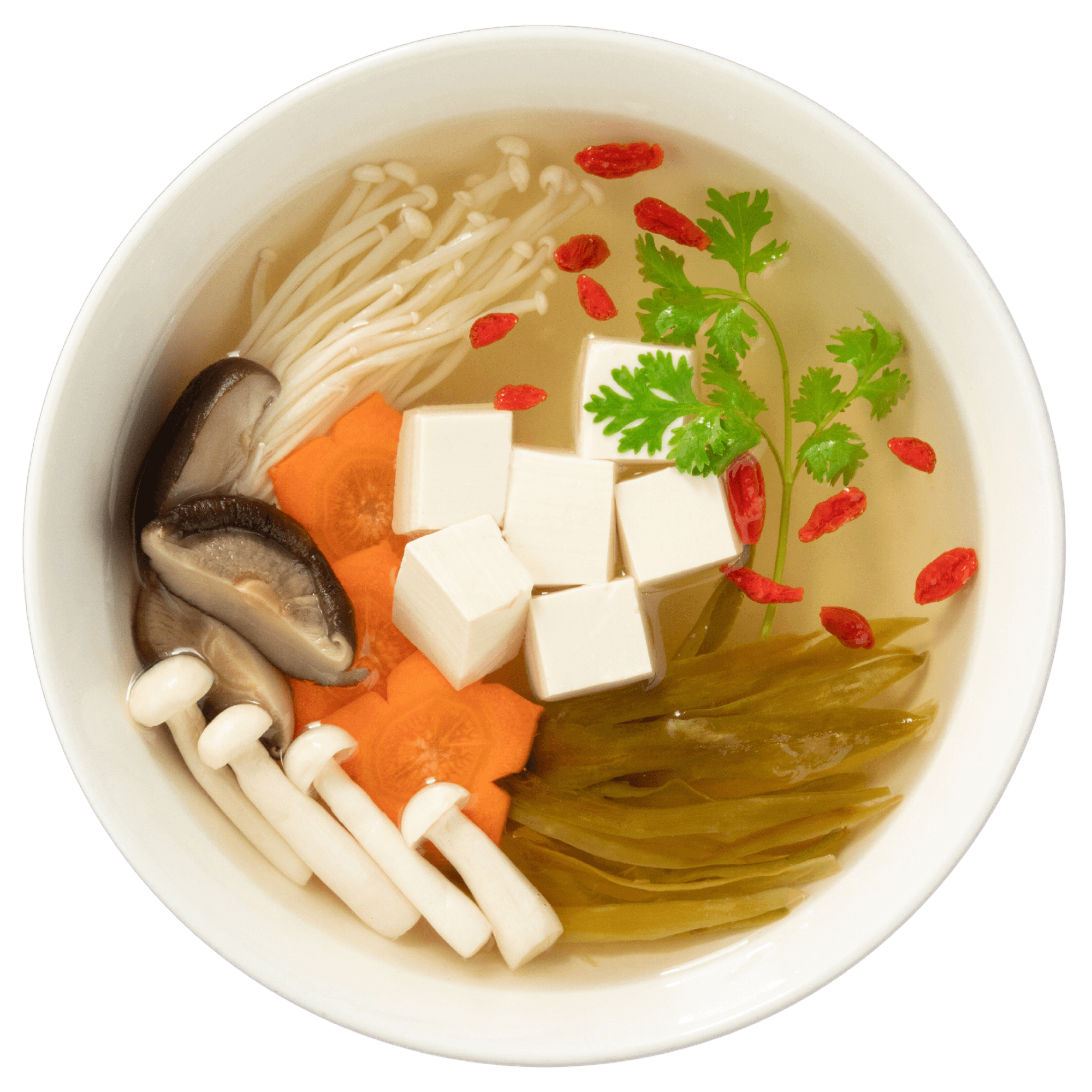 Canh Nấm Bá Vương/ Dragon Fruit Flower & Mushroom broth