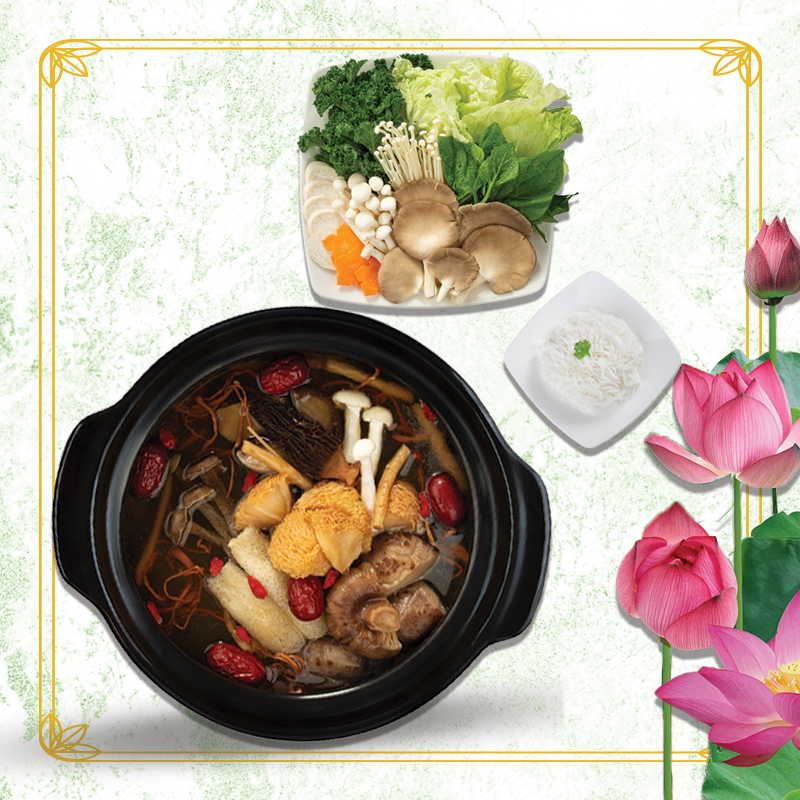 Lẩu Nấm Vân Nam/ Turkey Tail Mushroom Hotpot