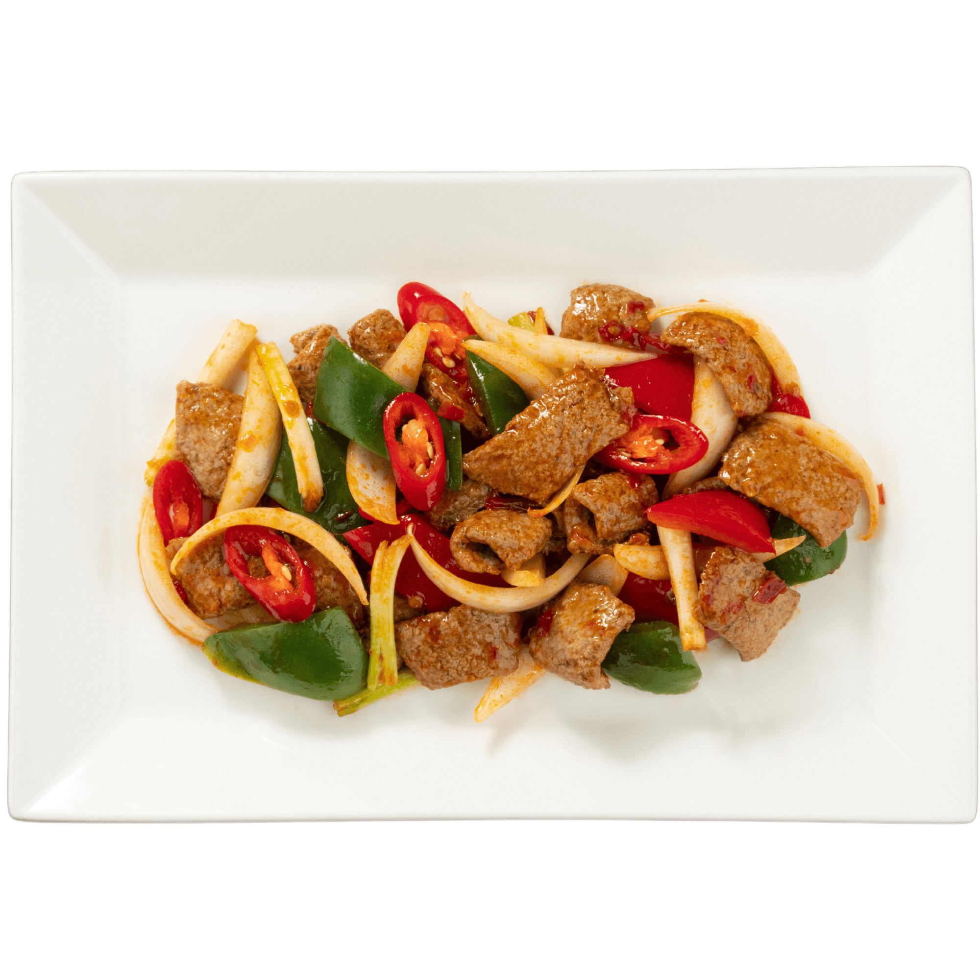 Gan Vegan Mã Lai Xào Tương Đậu Bản/ Malaysian Gold Piece stir-fried in Chilli Bean Sauce